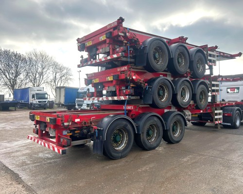 2016 SDC SLIDING SKELETAL TRAILERS (STACK 1)